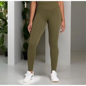 DSG Womens Momentum Seamless High Rise 7/8 Tight Fit Leggings Inky Olive XS NWT